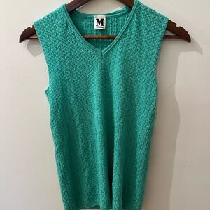 Missoni Teal Sleeveless Tank Top
